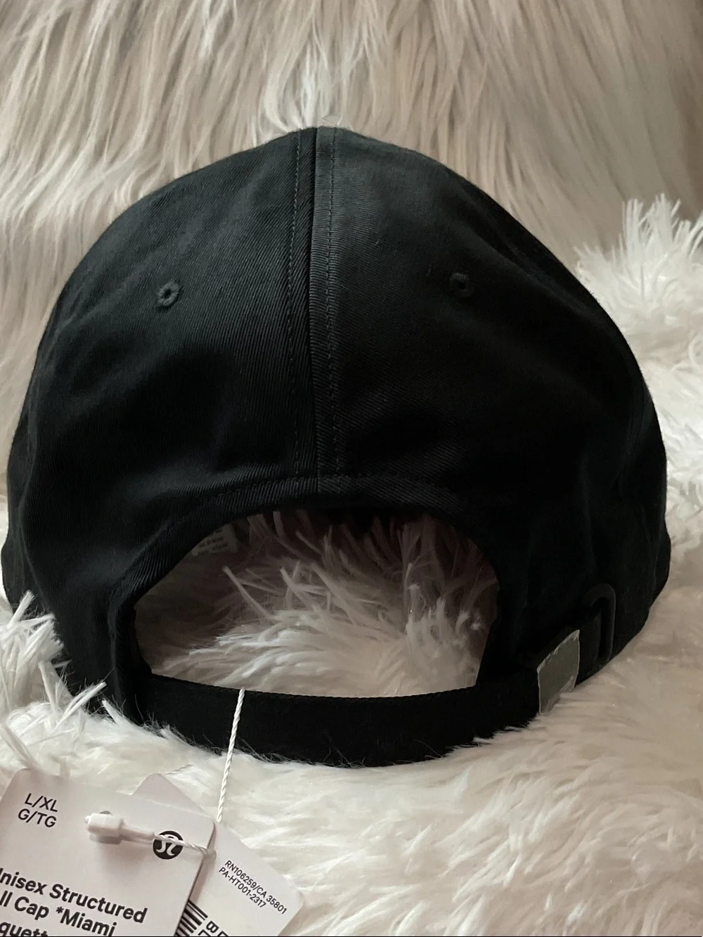 Lululemon Unisex Structured Ball Cap- Miami*- Color(Black)